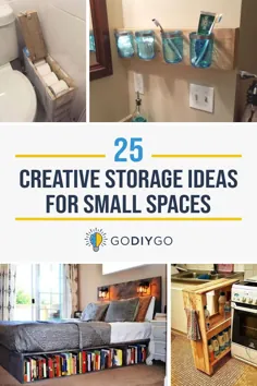 25 ایده ذخیره سازی خلاقانه برای فضاهای کوچک ~ GODIYGO.COM