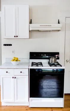نحوه ساخت بیش از حد آشپزخانه با کاغذ تماس: کابینت ها ، میزهای پیشخوان و لوازم خانگی