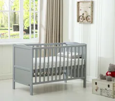تخت خواب تخت نوزاد چوبی کودک "Orlando" و تشک ضد آب