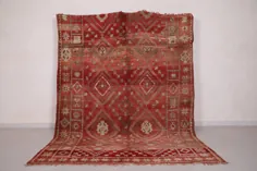 فرش شگ مراکشی 6.6 FT X 8.9 FT فرش Berber Vintage area |  اتسی