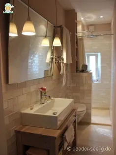 Schmale Badezimmer schön gestalten.  Tolle Ideen für lange Bäder
