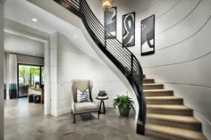 7 نوع محبوب راه پله در طراحی خانه |  زیبا بساز