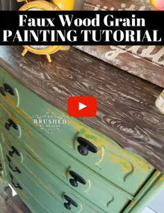 ویدئو - نحوه رنگ آمیزی دانه های چوب مصنوعی در دکوراسیون بعدی مبلمان که توسط Brandy DIY Painting صورت گرفته است