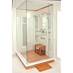 تشک مخصوص ARB و ساج 36 اینچ 48 in اینچ حصیر دوش حمام در Natural Teak-MAT4836 - انبار خانه