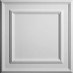 Ceilume Cambridge White 2 ft. x 2 ft. Lay-in or Glue-up Ceiling Panel (Case of 6) -V3-CAM-22WTO-6 - The Home Depot