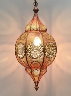 31 لامپ مراکشی چراغ سقفی آویز ترکی |  اتسی