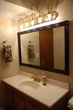 روشی سریع و آسان برای قاب آینه حمام