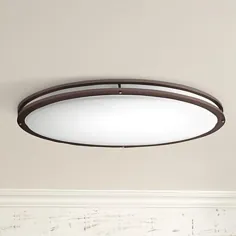 چراغ سقفی LED Bronze Oval 32 1/2 "Wide 4707 Lumen LED - # 10D38 | Lamps Plus
