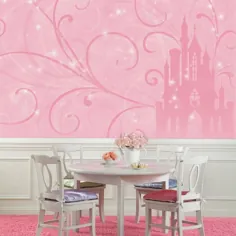 نقاشی دیواری Disney Princess Scroll Castle XL 10.5 'x 6'