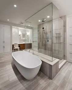 طراحی حمام Ensuite توسط گروه طراحی VOK