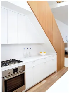 ایده های طراحی خانه برای آشپزخانه زیر پله 200k