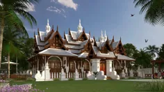 طراحی معماری به سبک لانا (شمال تایلند) 🇹🇭