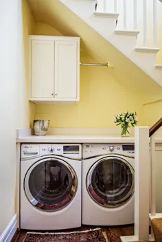 9 روش زیرکانه برای پنهان کردن ماشین لباسشویی و خشک کن خود