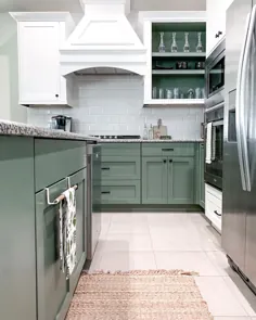 الهام از رنگ - کابینت آشپزخانه سبز - معتاد 2 تزئین 2
