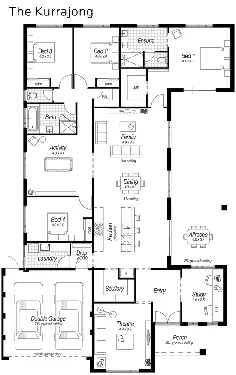 Floor Plan جمعه: یک خانه خانوادگی 5 خوابه به شکل U