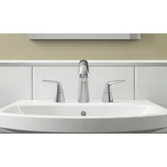 شیر آب حمام KOHLER Elmbrook 8 اینچ. توپی حمام 2 دستگیره در جلا Chrome-R21996-4D-CP - انبار خانه