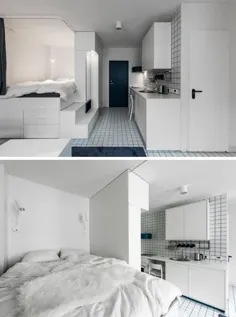 معماران HEIMA مجموعه ای از آپارتمان های کوچک را طراحی کرده اند که هرکدام تختخواب سفارشی خود را دارند