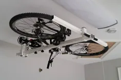 بالابر دوچرخه مسطح سقف ذخیره سازی دوچرخه را بالا می برد