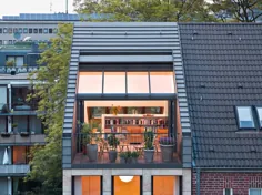 جزئیات Dachterrasse - Stadthaus Schwalbengasse - Wohnen und Arbeiten auf zwölf Ebenen - Architekturobjekte