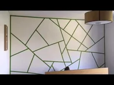 نحوه نقاشی یک دیوار از ویژگی های هندسی DIY در چهار مرحله آسان