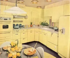 آشپزخانه دهه 1950 - مظهر خوش بینی و پیشرفت پس از جنگ - دیوارهایی با داستان