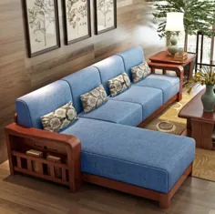 خرید اینترنتی مبل راحتی بخشی از چوب ساج (3 صندلی + صندلی راحتی) |  TeakLab
