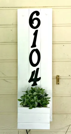 DIY یک علامت شماره جدید خانه با دستگاه کاشت