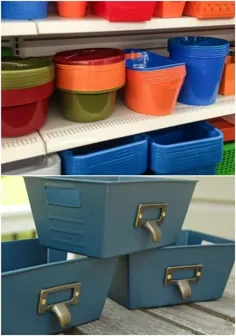 60 ایده تزئین سطل و کشو پلاستیک برای زیبا سازی راه حل های سازماندهی خانه