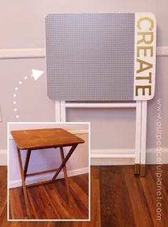 میز لگو قابل حمل DIY