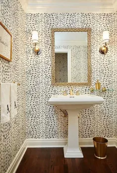 29 ایده کاغذ دیواری خارق العاده که برای حمام پودری خود امتحان کنید (قسمت 1)