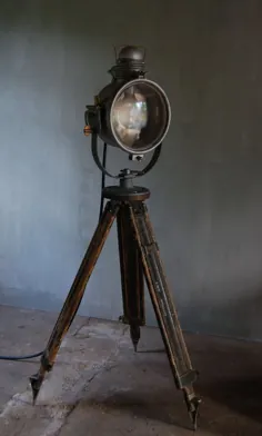 Vintage Industrial Searchlight |  اتسی