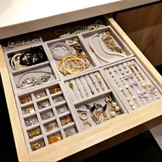 کشوی جدید جواهرات و لوازم جانبی DIY سینی حلقه ای دستبند جعبه کادو دارنده جواهرات دارنده گوشواره اندازه کوچک متناسب با بیشتر فضای اتاق | بسته بندی و نمایش جواهرات |  - AliExpress