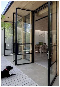 طراحی درب شیشه ای معماری ورودی