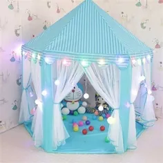 شاهزاده خانم قلعه بازی دخترانه ، داخلی / خارجی (چراغ های ستاره ای LED) - Walmart.com