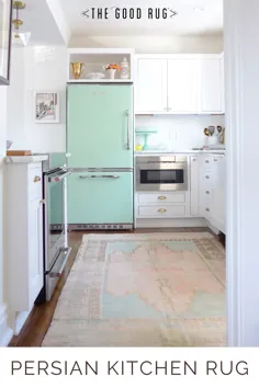 فرش آشپزخانه / فرش ایرانی برای آشپزخانه شما / آشپزخانه مدرن پرنعمت