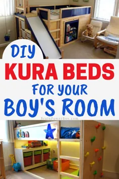 Kura Bed IKEA هک برای اتاق پسران که بسیار عالی هستند!