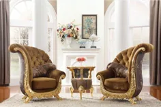 1494.0US $ | صندلی مبل کلاسیک اروپایی برای صندلی اتاق نشیمن چهارپایه چوبی | صندلی مبل | صندلی کلاسیک اروپایی - AliExpress