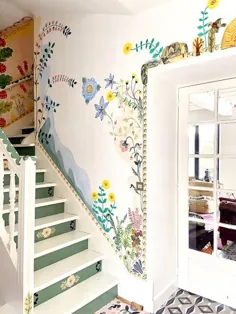 ناتالی لته ، هنرمند فرانسوی ، خانه اش را پر از گل نقاشی می کند