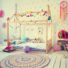 تختخواب های کودک نوپا با تخت خواب SLATS به سبک مونته سوری |  اتسی
