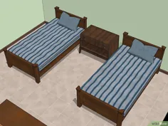 نحوه قرار دادن دو تخت دوقلو در یک اتاق کوچک