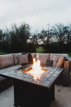 یک گودال آتش زیبا DIY - عشق ایجاد جشن می کند