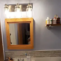 آینه چوبی قاب دار بزرگ آینه چوبی دو غرور |  اتسی