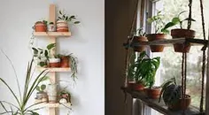 15 غرفه و قفسه گیاهان DIY برای به نمایش گذاشتن باغ داخلی شما