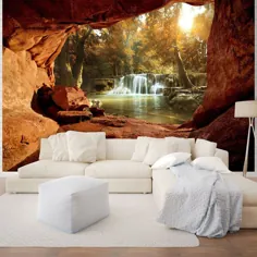 Fototapete 3D EFFEKT Wasserfall Afrika Strand Meer OSTSEE Wohnzimmer Savanne |  eBay