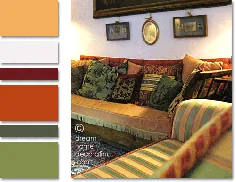 طرح های اتاق نشیمن توسکانی: عکس ها ، نکات سبک و طرح های رنگی