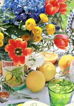 گل آرایی با الهام از Orangerie - خانه باغ فرانسوی