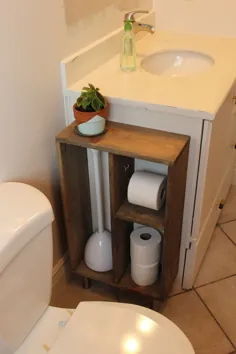 با این واحد ذخیره سازی غرور جانبی DIY ، موارد ناخوشایند توالت را پنهان کنید