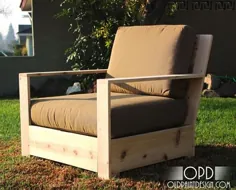 برنامه های DIY برای حداقل صندلی های فضای باز مدرن خود