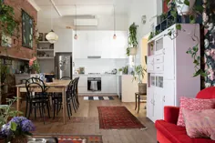 این خانه هنرمند در استرالیا دارای آشپزخانه ای فوق العاده باز و یک حیاط سرسبز در فضای باز است
