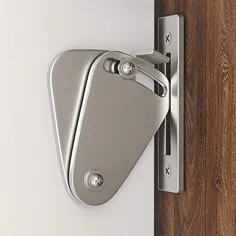WINSOON انبار درب قفل سخت افزار از جنس استنلس استیل محافظ خصوصی حرارتی برای درب های جیبی ریخته شده درب های چوبی گیتس - نیکل براق